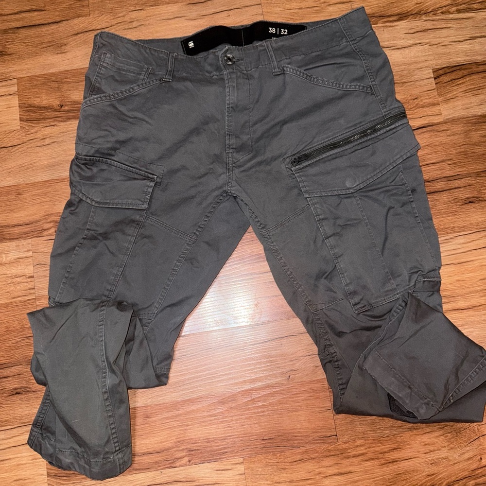 G-Star Men's Charcoal Cargo Pants